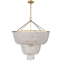 Visual Comfort ARN5104HAB-CG AERIN Jacqueline 12 Light 32 inch Hand-Rubbed Antique Brass Two-Tier Chandelier Ceiling Light in Clear Glass thumb