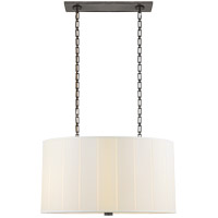 Visual Comfort BBL5031BZ-S Barbara Barry Perfect Pleat 4 Light 36 inch Bronze Hanging Shade Ceiling Light, Oval thumb