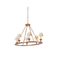 Visual Comfort CHC1444AB E.F. Chapman Oval 6 Light 36 inch Antique-Burnished Brass Chandelier Ceiling Light in Antique Burnished Brass photo thumbnail