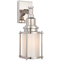 Visual Comfort Chd50an Wg E F Chapman Stanway 1 Light 4 Inch Antique Nickel Bath Wall Light In White Glass