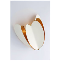 Visual Comfort KS2130WHT/G kate spade new york Danes LED 10 inch Matte White and Gild Sconce Wall Light in White with Gild, Small alternative photo thumbnail