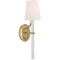 Visual Comfort S2325SB/CWG-L Marie Flanigan Abigail LED 5 inch Soft Brass and Clear Wavy Glass Sconce Wall Light, Large photo thumbnail