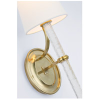 Visual Comfort S2325SB/CWG-L Marie Flanigan Abigail LED 5 inch Soft Brass and Clear Wavy Glass Sconce Wall Light, Large alternative photo thumbnail