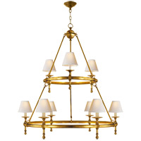 Visual Comfort SL5813HAB-NP E. F. Chapman Classic 9 Light 45 inch Hand-Rubbed Antique Brass Chandelier Ceiling Light photo thumbnail