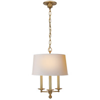 Visual Comfort SL5818HAB-NP E. F. Chapman Classic 3 Light 14 inch Hand-Rubbed Antique Brass Hanging Shade Ceiling Light  photo thumbnail