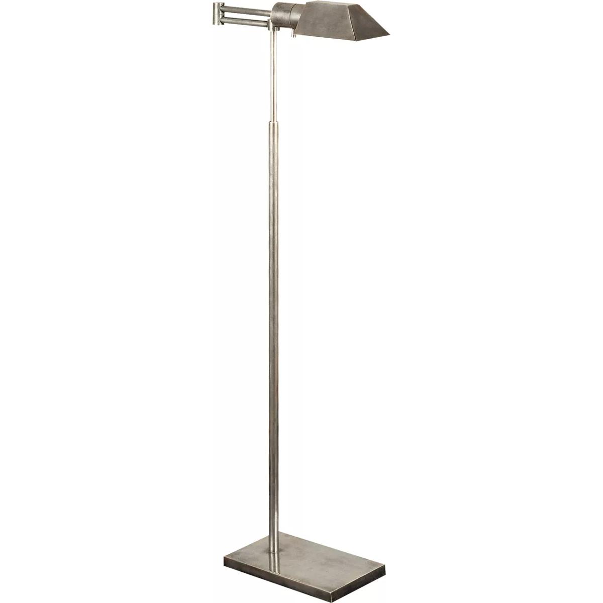 Visual Comfort Signature Collection 81134AN Studio 43 inch 40 watt Antique Nickel Swing Arm Floor Lamp Portable Light