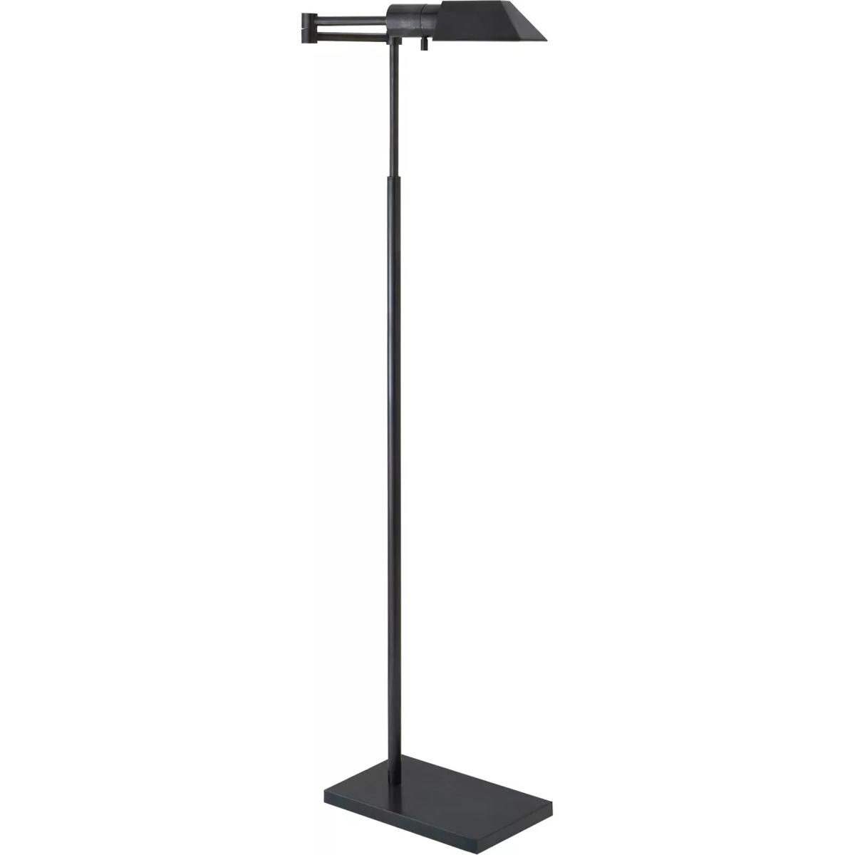 Visual Comfort Signature Collection 81134BZ Studio 43 inch 40 watt Bronze Swing Arm Floor Lamp Portable Light