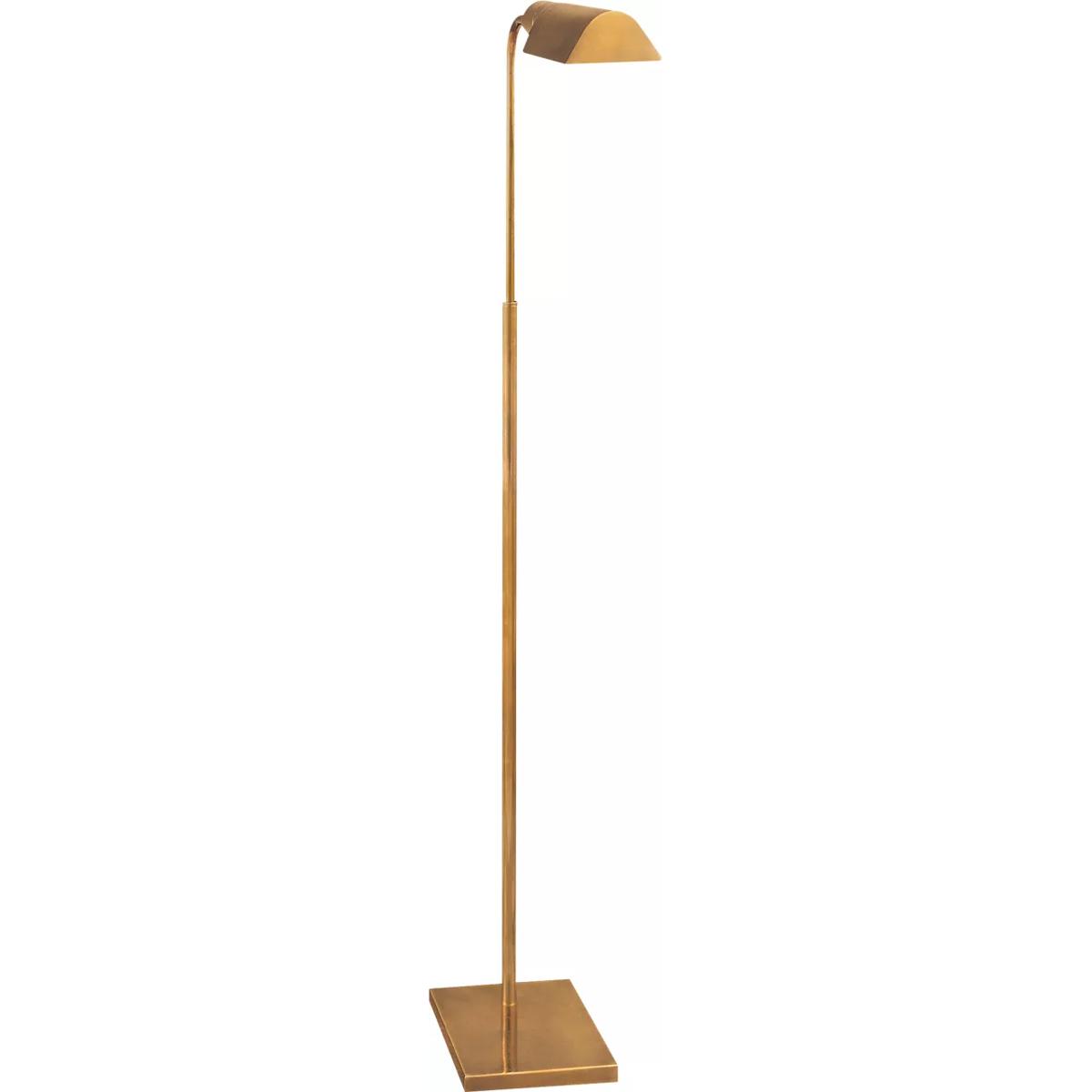 Visual Comfort Signature Collection 91025HAB Studio 34 inch 60 watt Hand-Rubbed Antique Brass Adjustable Floor Lamp Portable Light