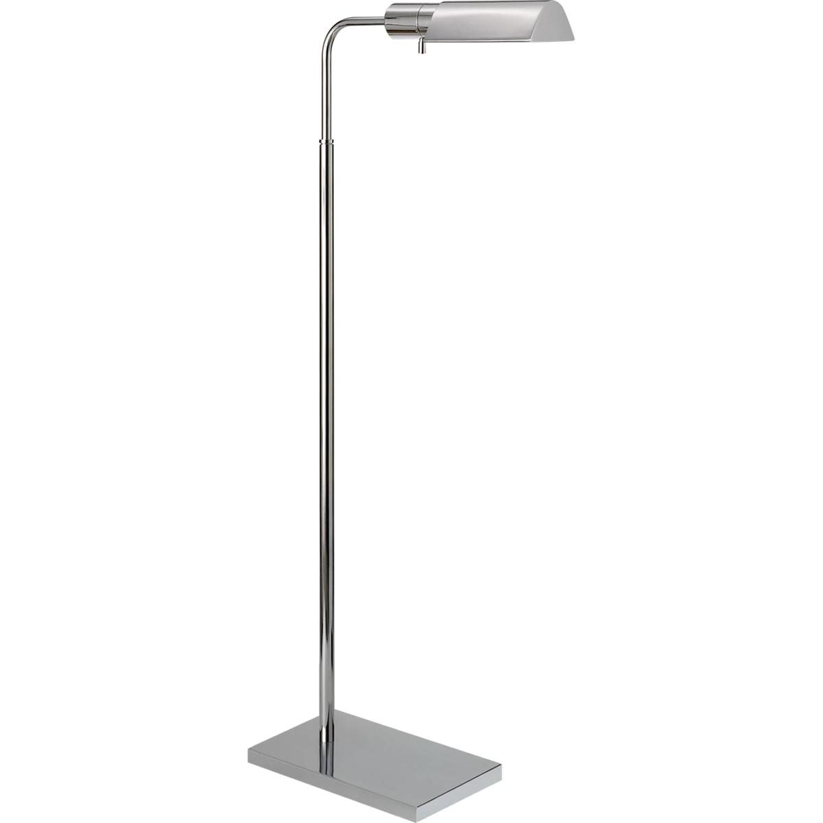 Visual Comfort Signature Collection 91025PN Studio 34 inch 60 watt Polished Nickel Adjustable Floor Lamp Portable Light