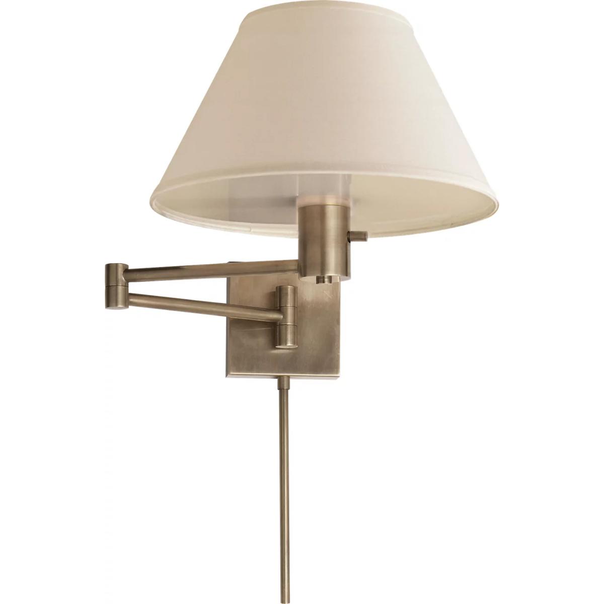 Visual Comfort Signature Collection 92000DAN-L Classic 25 inch 75 watt Antique Nickel Swing Arm Wall Lamp Wall Light