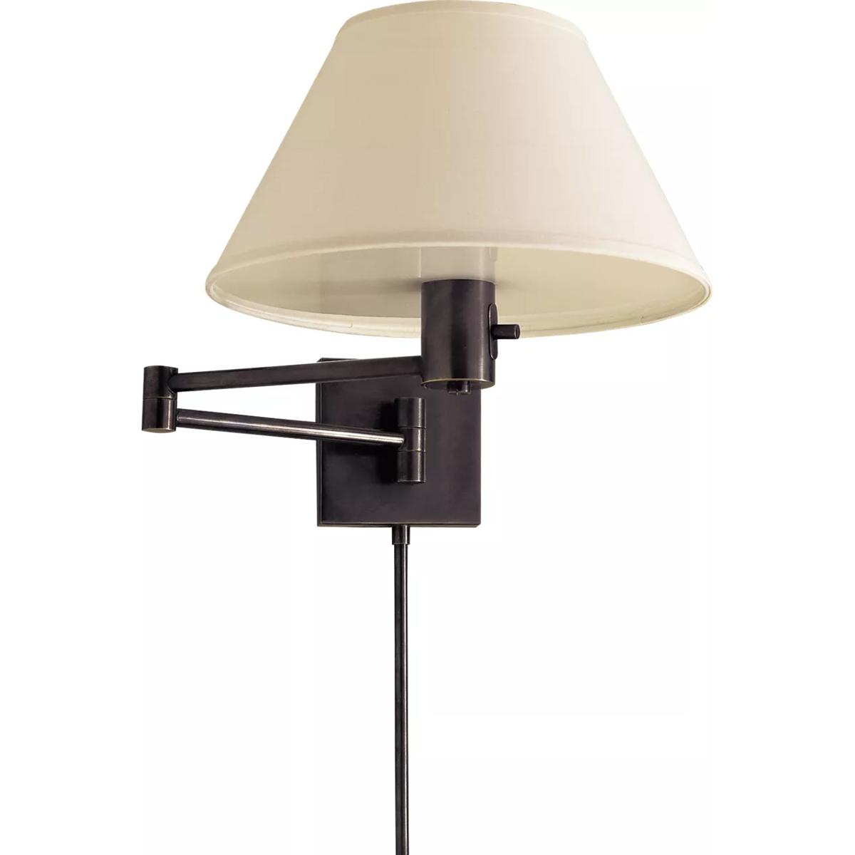 Visual Comfort Signature Collection 92000DBZ-L Classic 25 inch 75 watt Bronze Swing Arm Wall Lamp Wall Light