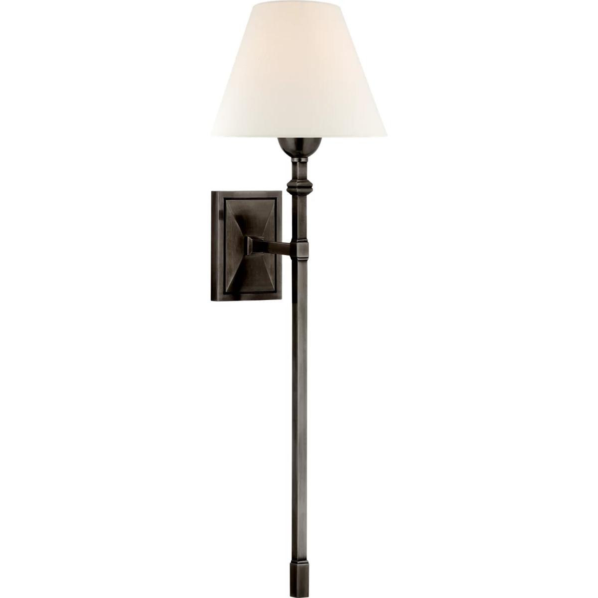 Lighting New York R-AH2315GM-L Visual Comfort Signature Collection Alexa Hampton Jane 1 Light 7.75 inch Gun Metal Single Tail Sconce Wall Light, Large