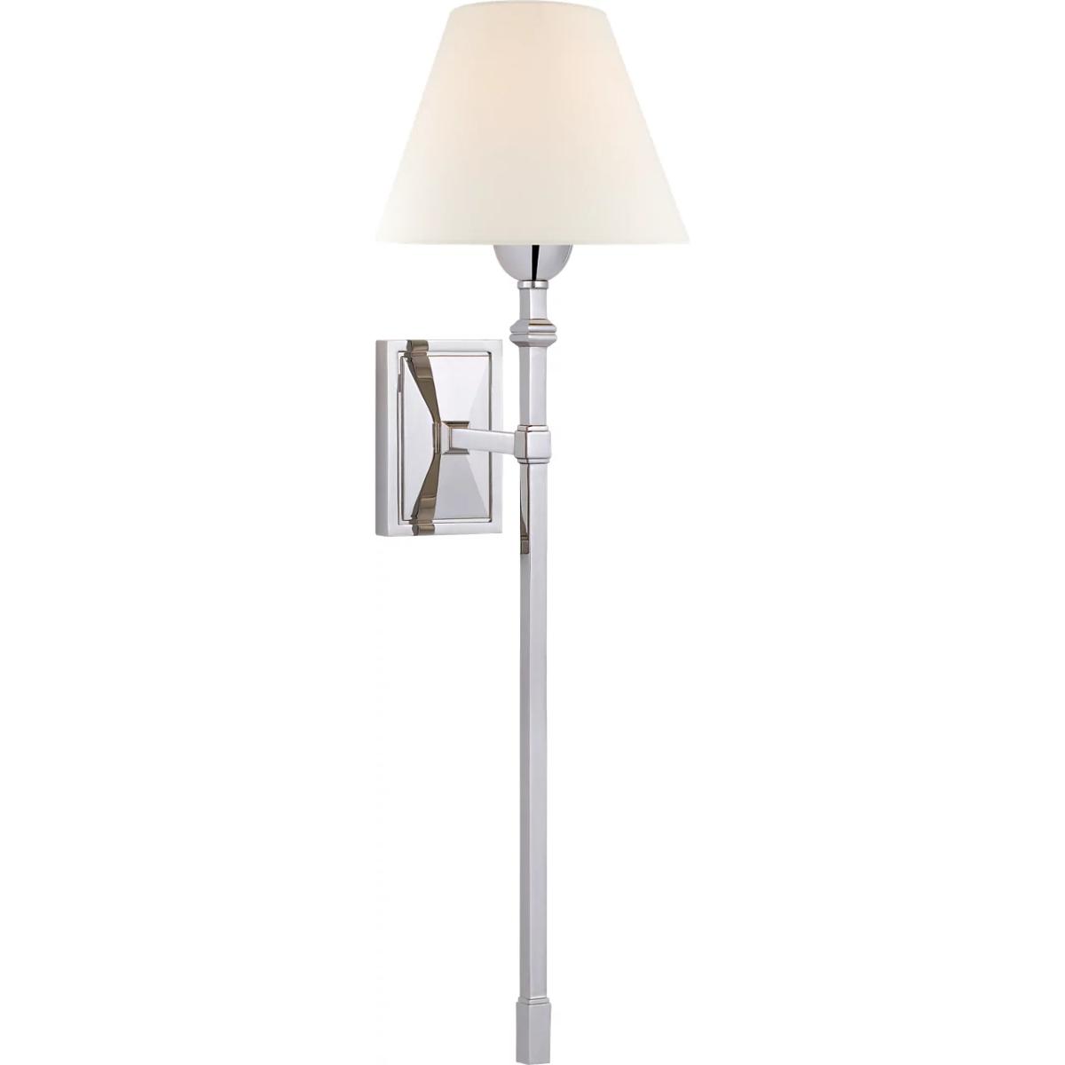 Visual Comfort Signature Collection AH2315PN-L Alexa Hampton Jane 1 Light 7.75 inch Polished Nickel Single Tail Sconce Wall Light, Large