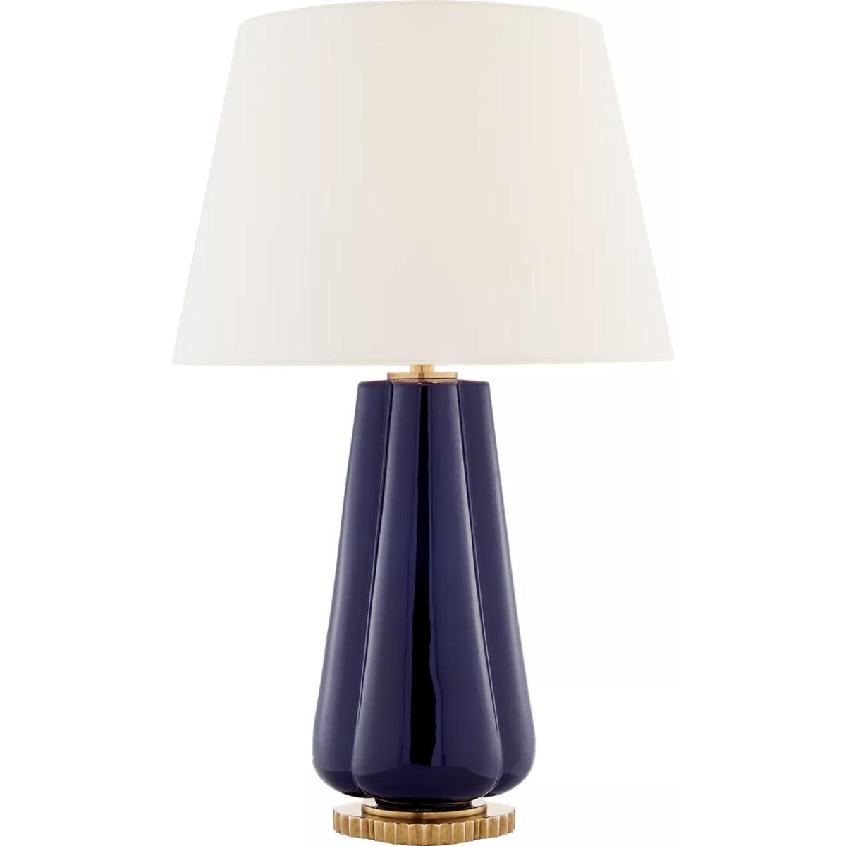 Visual Comfort Signature Collection AH3127DM-L Alexa Hampton Penelope 30 inch 60 watt Denim Porcelain Table Lamp Portable Light in Linen