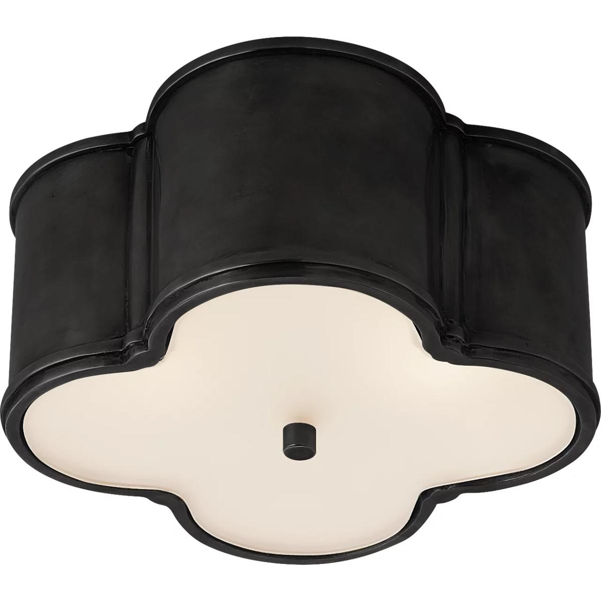 Visual Comfort Signature Collection AH4014GM-FG Alexa Hampton Basil 2 Light 11.25 inch Gun Metal Flush Mount Ceiling Light, Small