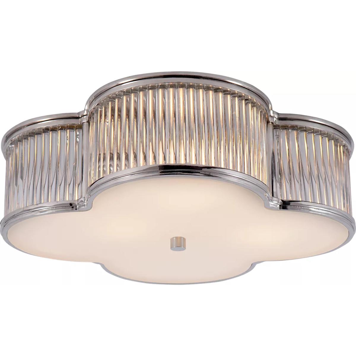 Visual Comfort Signature Collection AH4015PN/CG-FG Alexa Hampton Basil 3 Light 17.25 inch Polished Nickel with Clear Glass Flush Mount Ceiling Light i