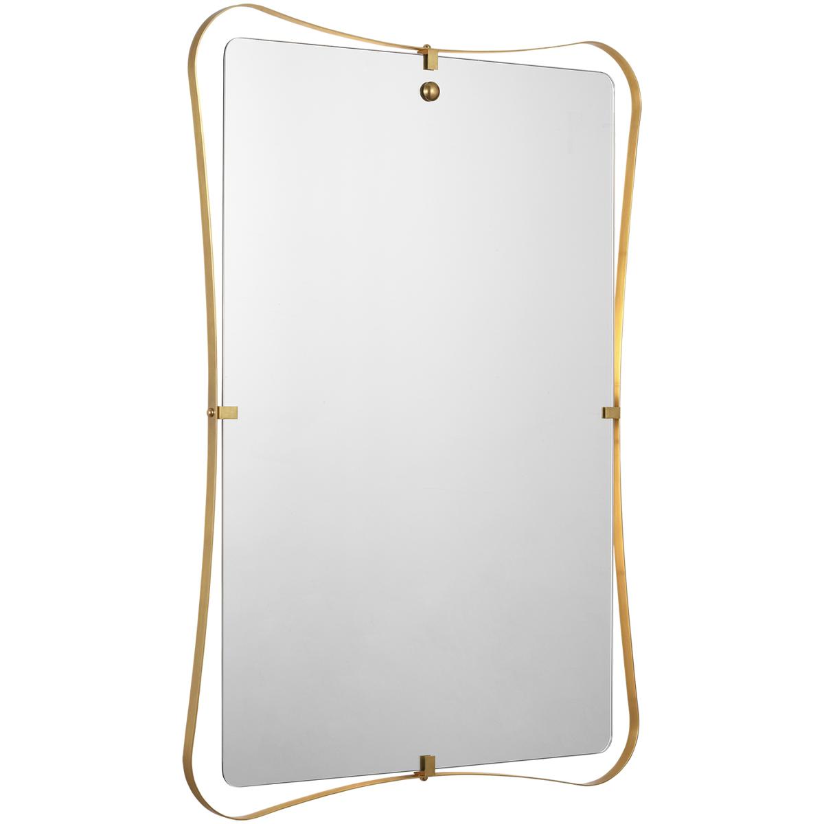 Visual Comfort Signature Collection AL2070HAB Amber Lewis Barnes 39.25 X 27.25 inch Hand-Rubbed Antique Brass Backlit Mirror