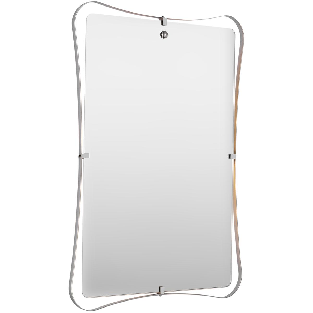Visual Comfort Signature Collection AL2070PN Amber Lewis Barnes 39.25 X 27.25 inch Polished Nickel Backlit Mirror