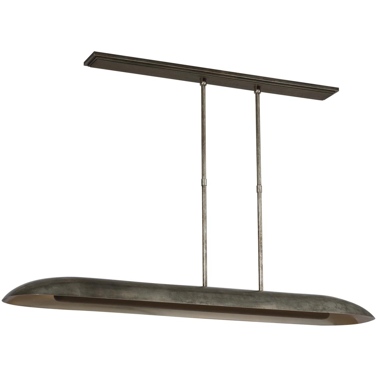 Visual Comfort Signature Collection AMB5020MTP/WW Anne-Marie Barton Remi LED 59.75 inch Mottled Pewter and Warm Walnut Linear Pendant Ceiling Light