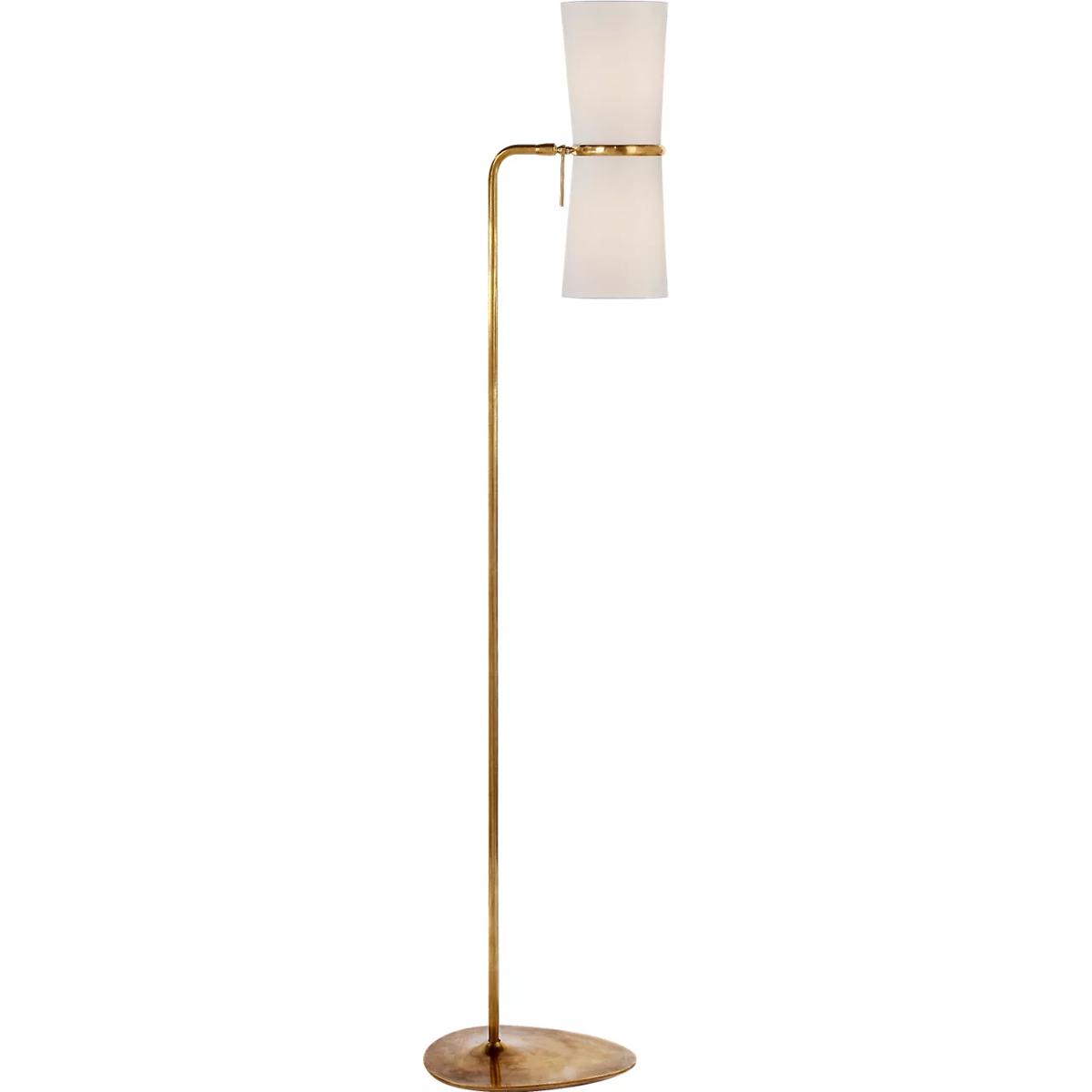Visual Comfort Signature Collection ARN1003HAB-L AERIN Clarkson 58.25 inch 40 watt Hand-Rubbed Antique Brass Floor Lamp Portable Light
