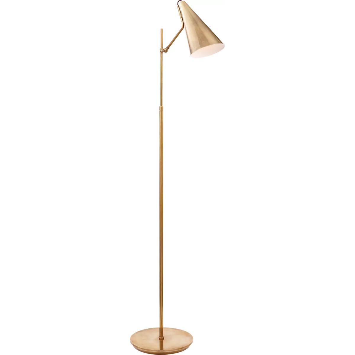 Visual Comfort Signature Collection ARN1010HAB-HAB AERIN Clemente 47.25 inch 60 watt Hand-Rubbed Antique Brass Floor Lamp Portable Light