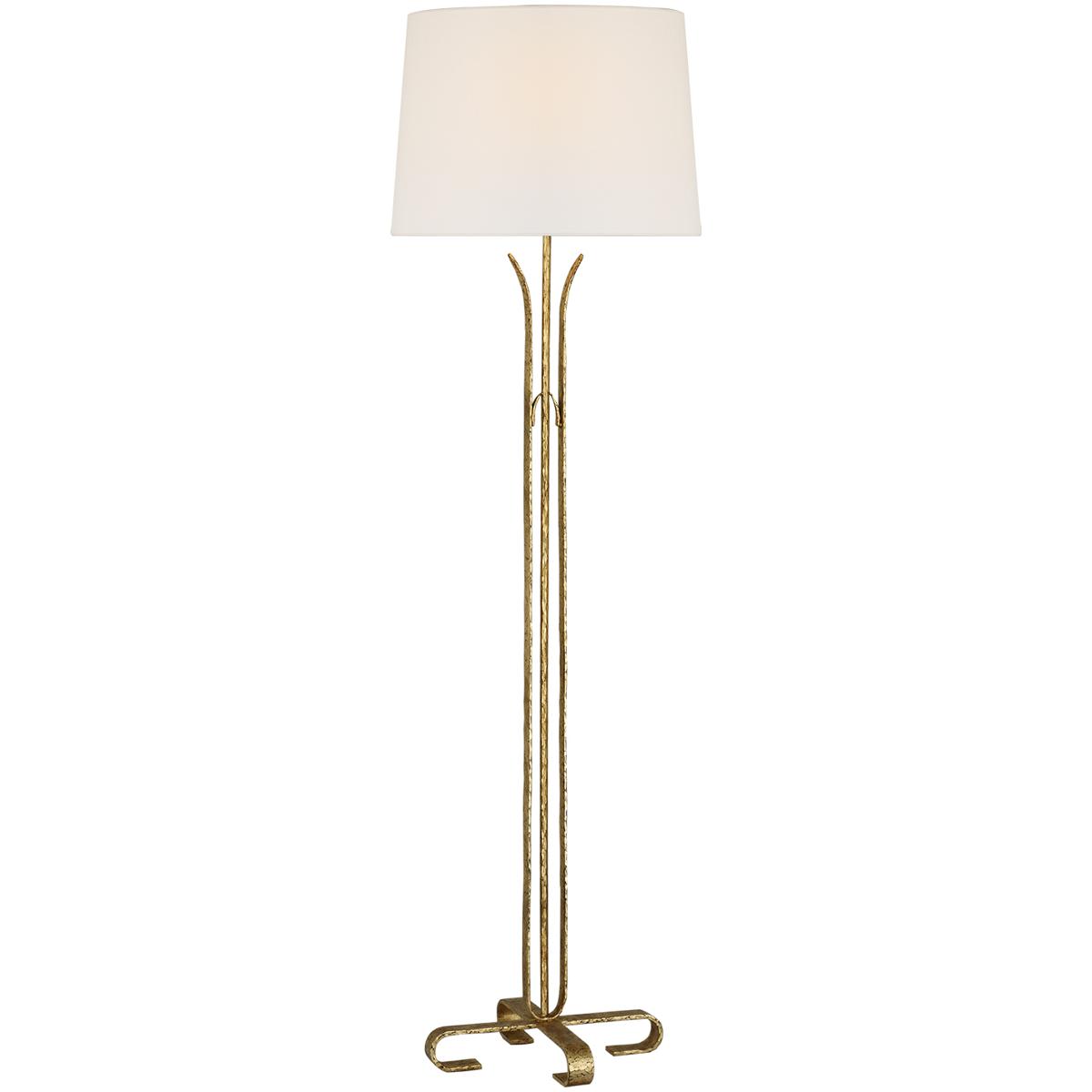 Visual Comfort Signature Collection ARN1030GI-L AERIN Olivette 62.75 inch 15 watt Gilded Iron Forged Floor Lamp Portable Light