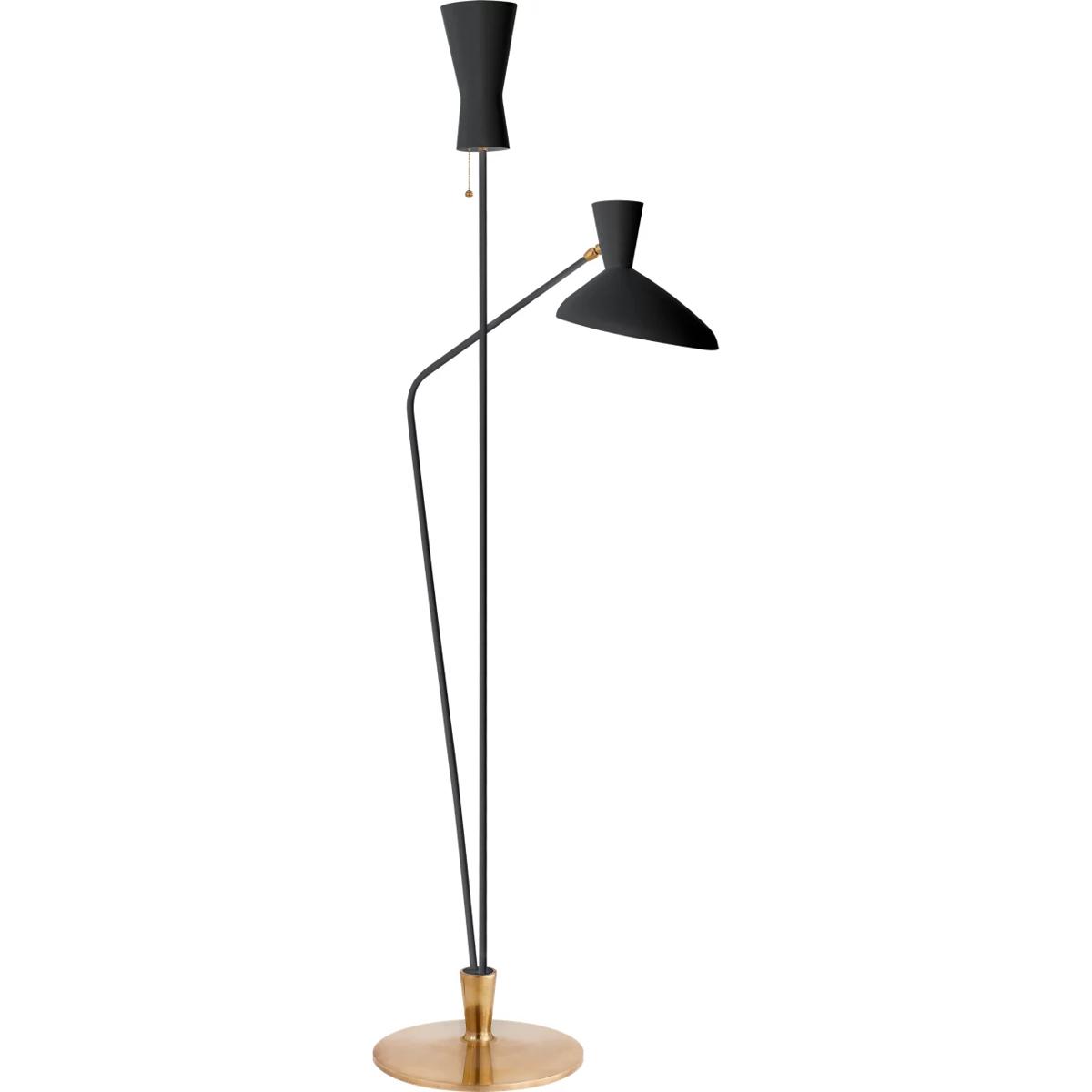 Visual Comfort Signature Collection ARN1712BLK AERIN Austen 70.25 inch 40 watt Matte Black Dual Function Floor Lamp Portable Light, Large