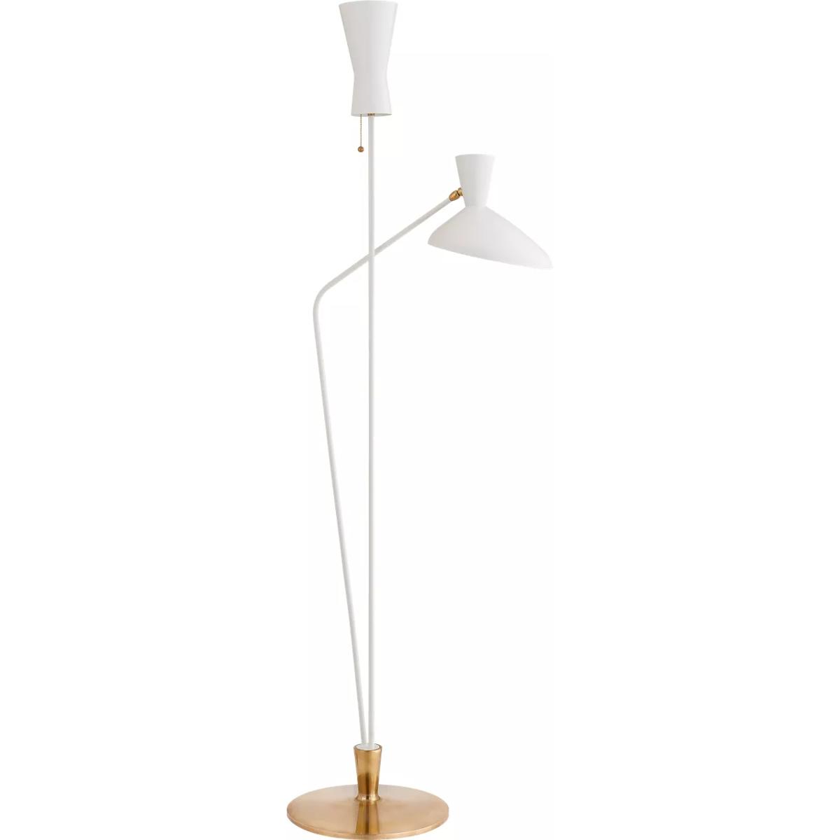 Visual Comfort Signature Collection ARN1712WHT AERIN Austen 70.25 inch 40 watt Matte White Dual Function Floor Lamp Portable Light, Large