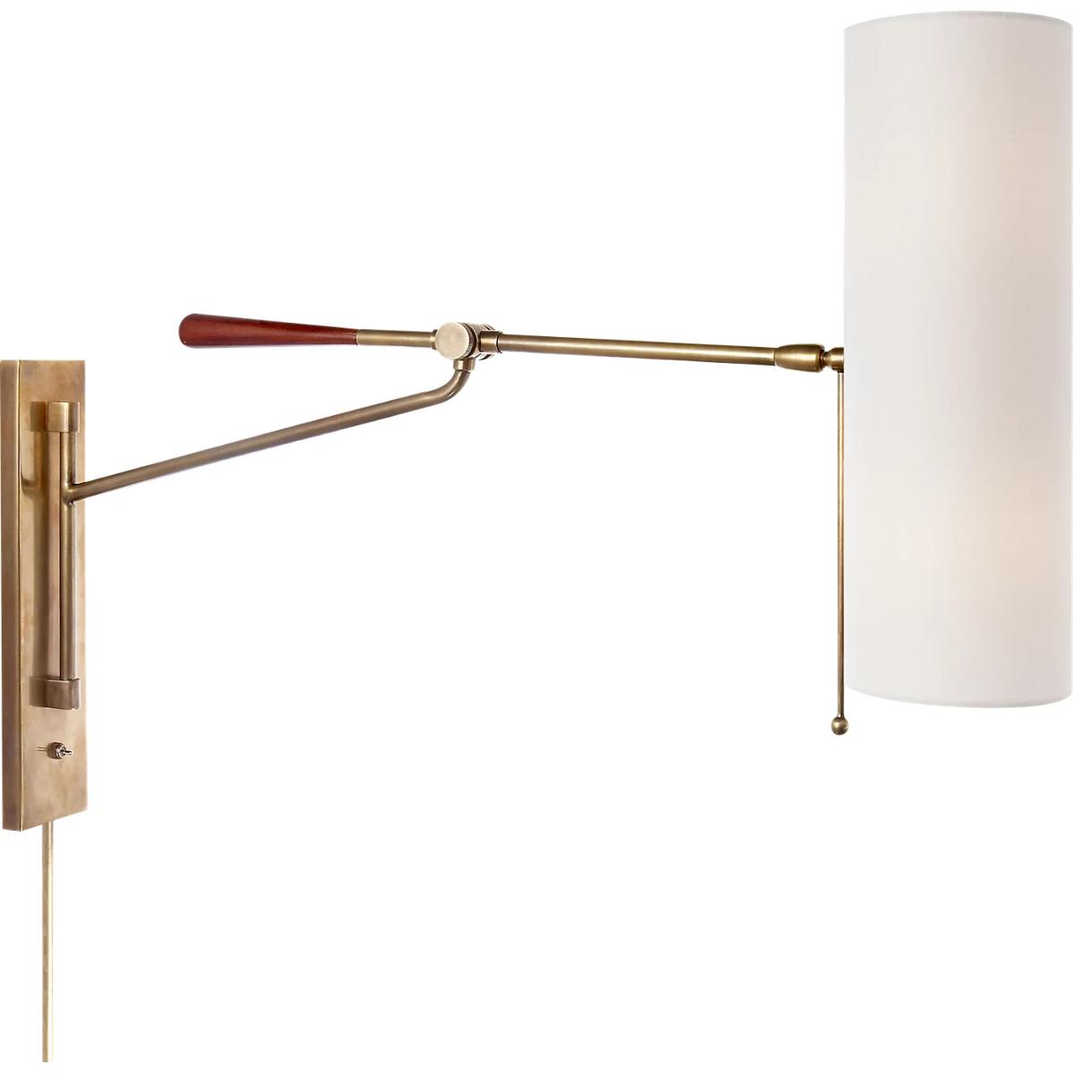 Visual Comfort Signature Collection ARN2002HAB-L AERIN Frankfort 2 Light 25 inch Hand-Rubbed Antique Brass Articulating Wall Light