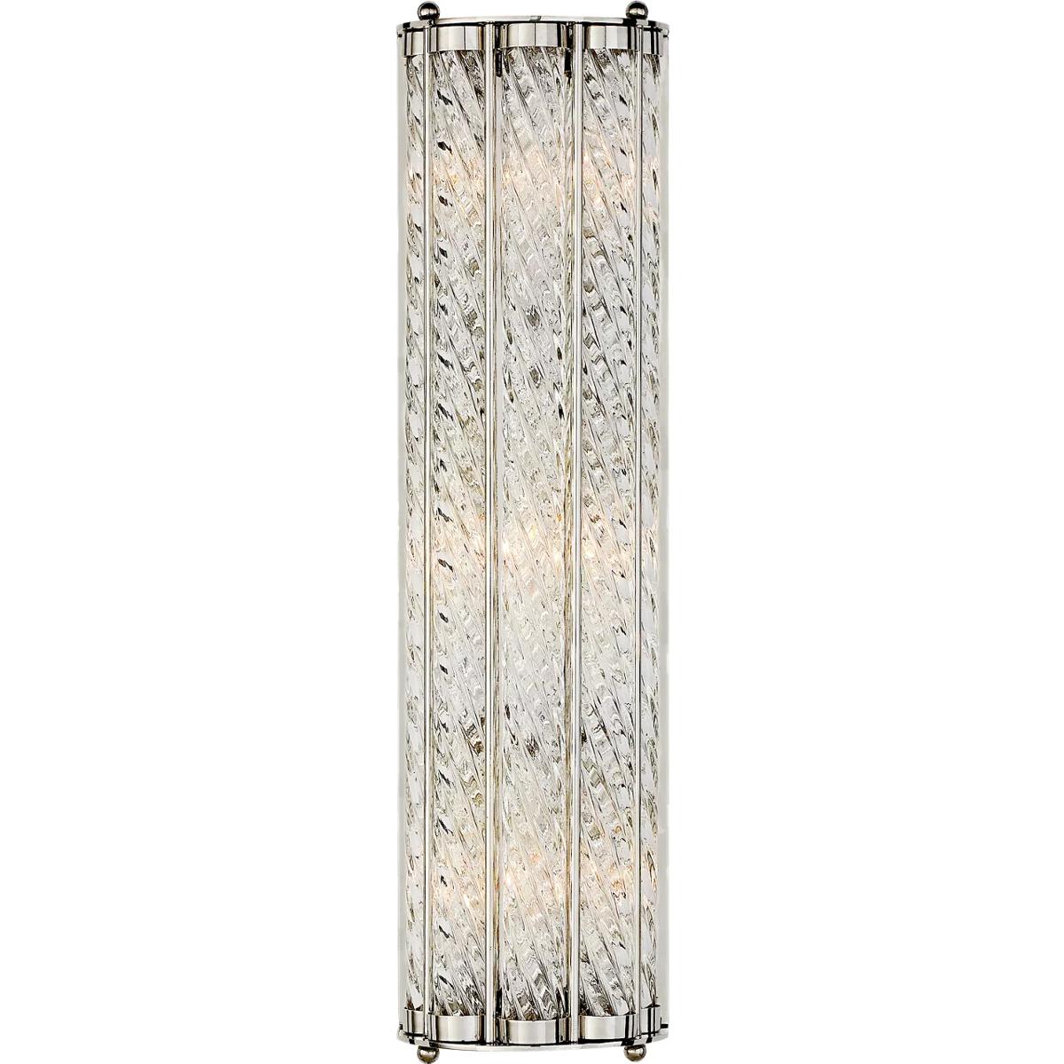 Visual Comfort Signature Collection ARN2027PN AERIN Eaton 3 Light 5.5 inch Polished Nickel Linear Sconce Wall Light