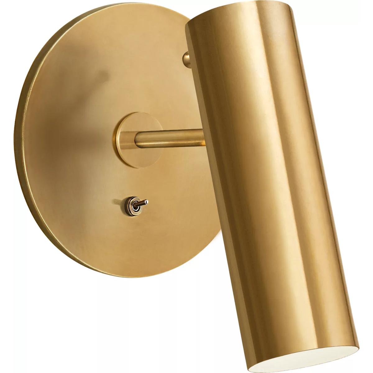 Visual Comfort Signature Collection ARN2042HAB AERIN Lancelot LED 6.25 inch Hand-Rubbed Antique Brass Pivoting Wall Light