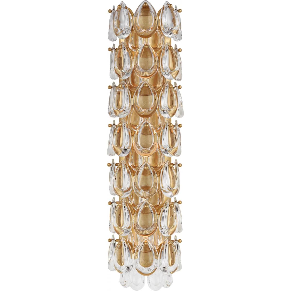 Visual Comfort Signature Collection ARN2171G-CG AERIN Liscia 3 Light 6 inch Gild Sconce Wall Light