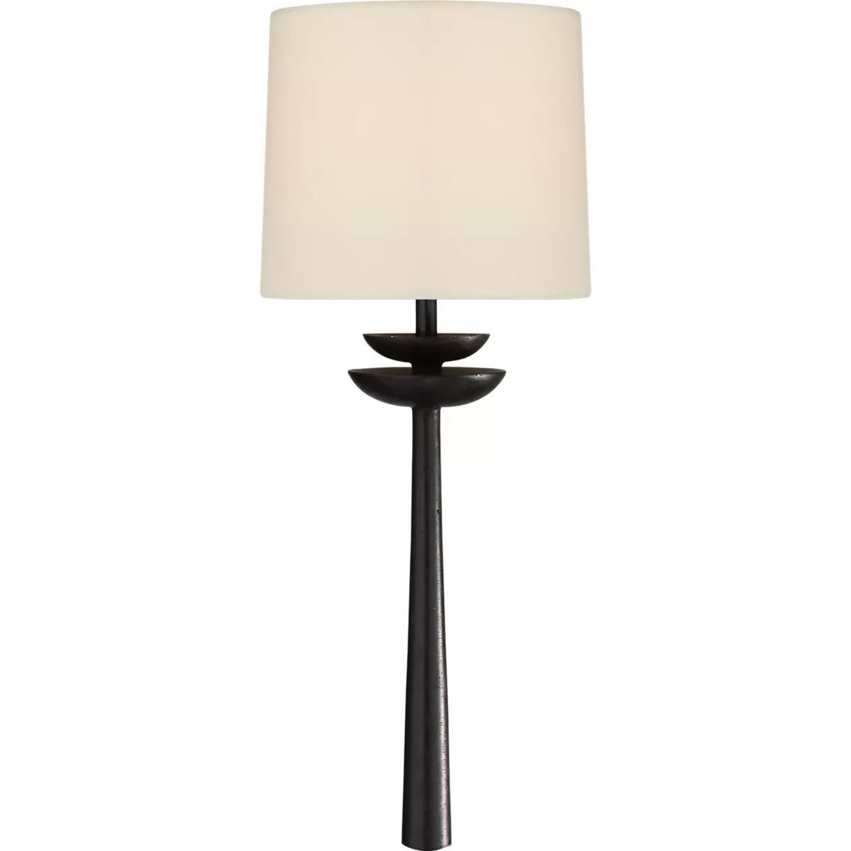 Visual Comfort Signature Collection ARN2301AI-L AERIN Beaumont 1 Light 7.5 inch Aged Iron Tail Sconce Wall Light, Medium