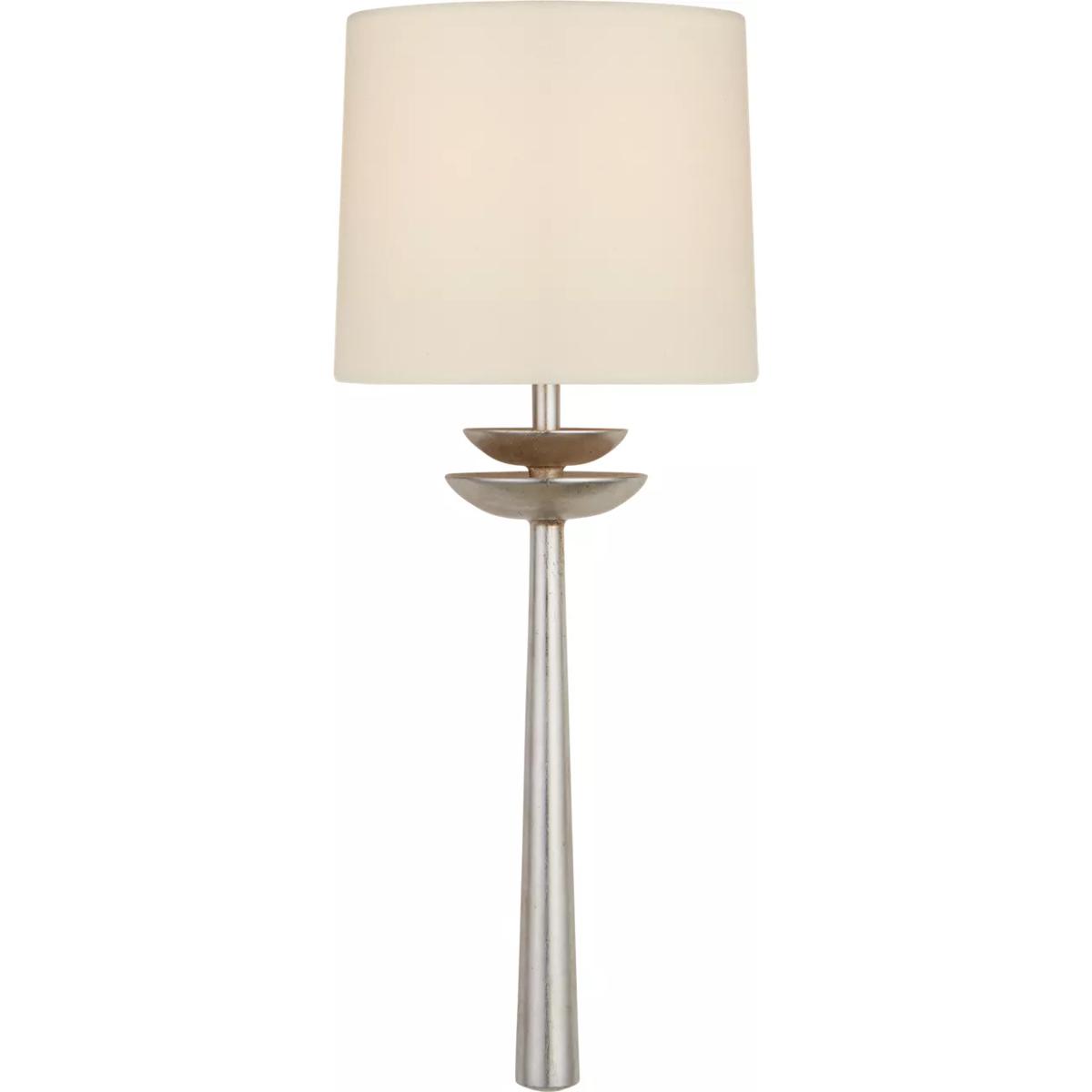 Visual Comfort Signature Collection ARN2301BSL-L AERIN Beaumont 1 Light 7.5 inch Burnished Silver Leaf Tail Sconce Wall Light, Medium