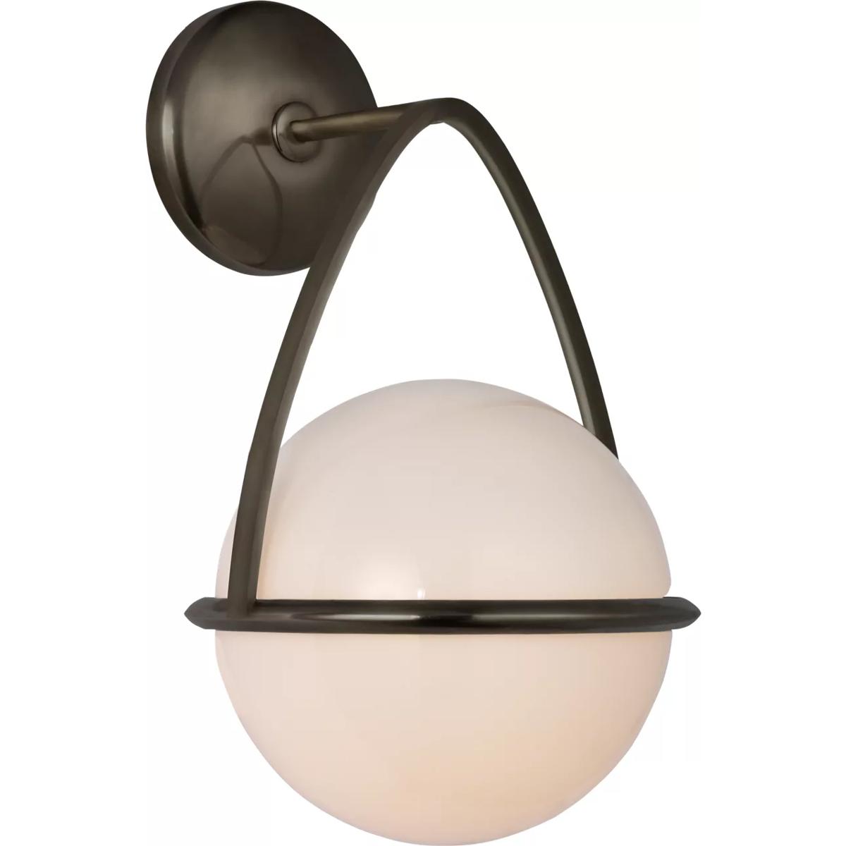 Visual Comfort Signature Collection ARN2362BZ-WG AERIN Lisette LED 8 inch Bronze Bracketed Sconce Wall Light
