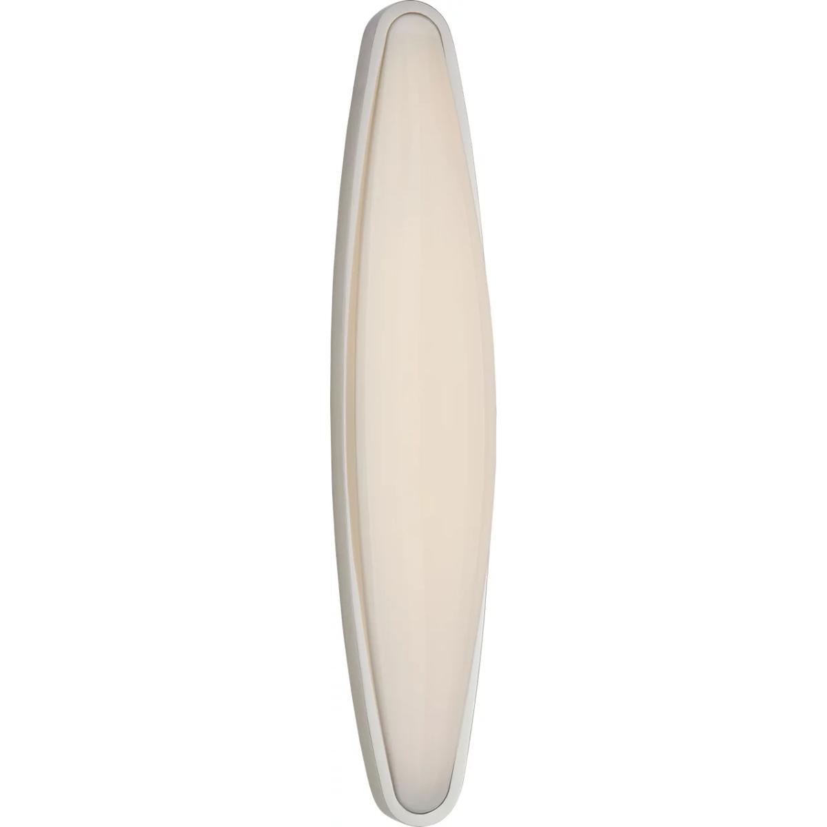 Visual Comfort Signature Collection ARN2401PN-WG AERIN Ezra LED 4.75 inch Polished Nickel Bath Sconce Wall Light, Large