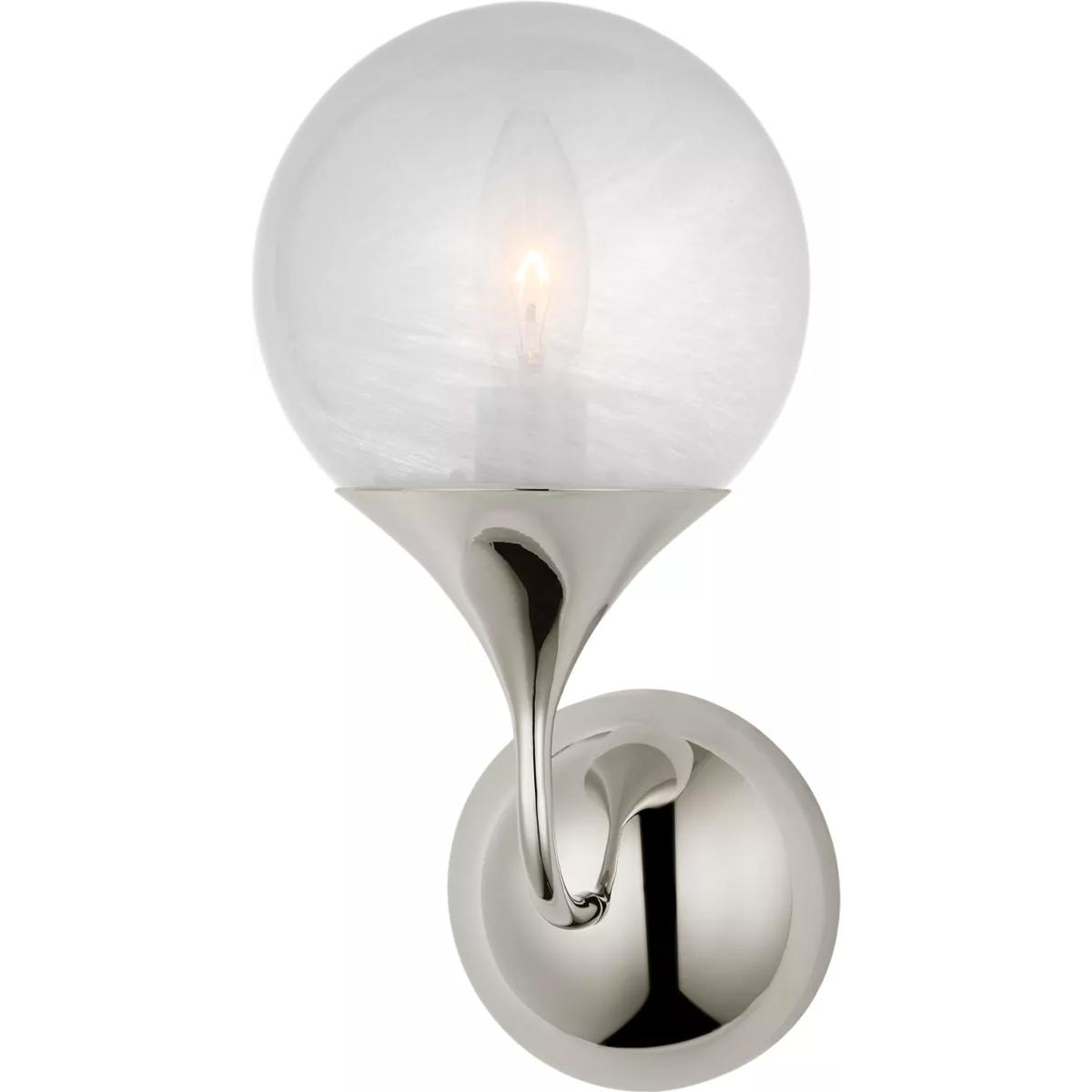 Lighting New York ARN2404PN-WG Visual Comfort Signature Collection AERIN Cristol 1 Light 6 inch Poli