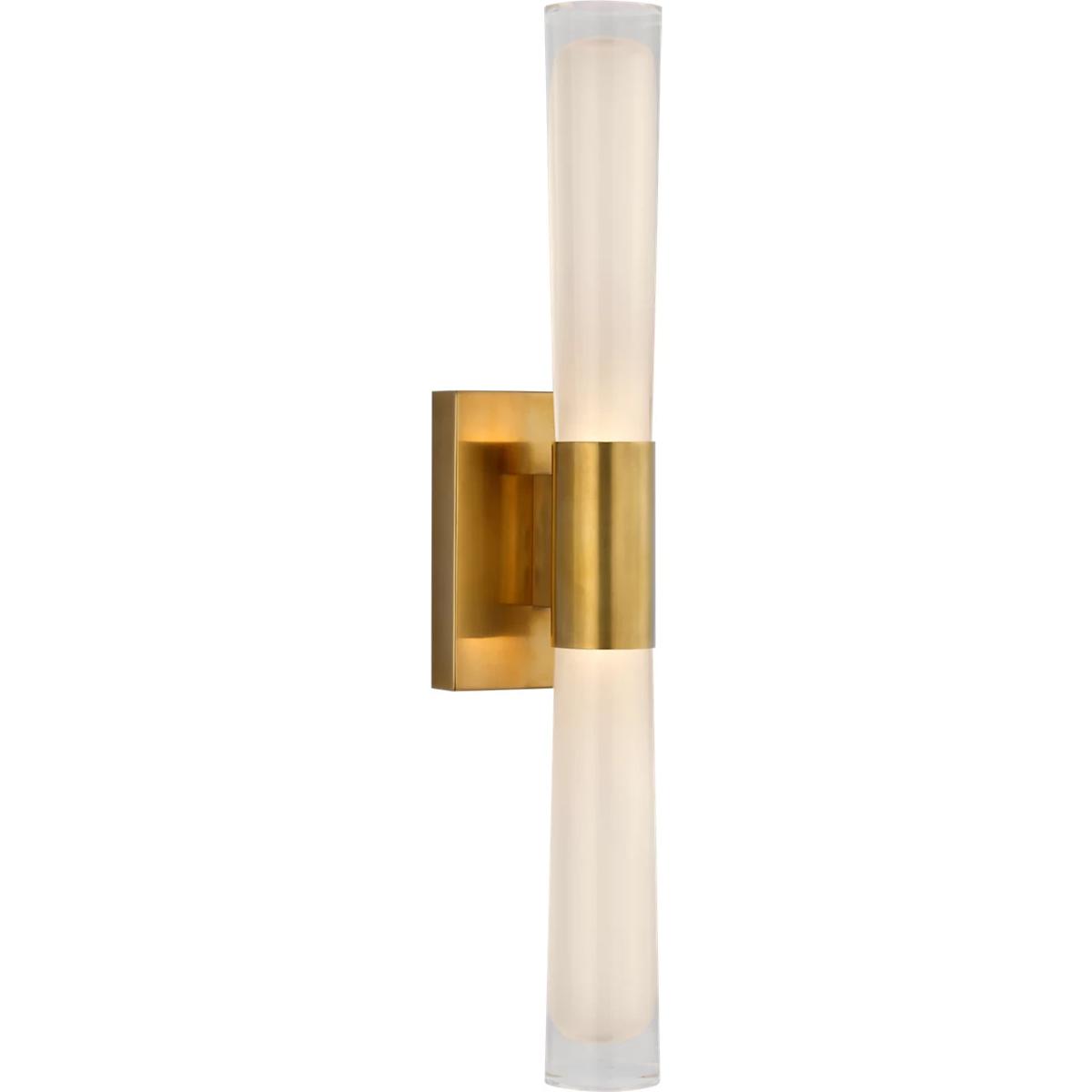 Visual Comfort Signature Collection ARN2473HAB-CG AERIN Brenta LED 3.5 inch Hand-Rubbed Antique Brass Single Sconce Wall Light