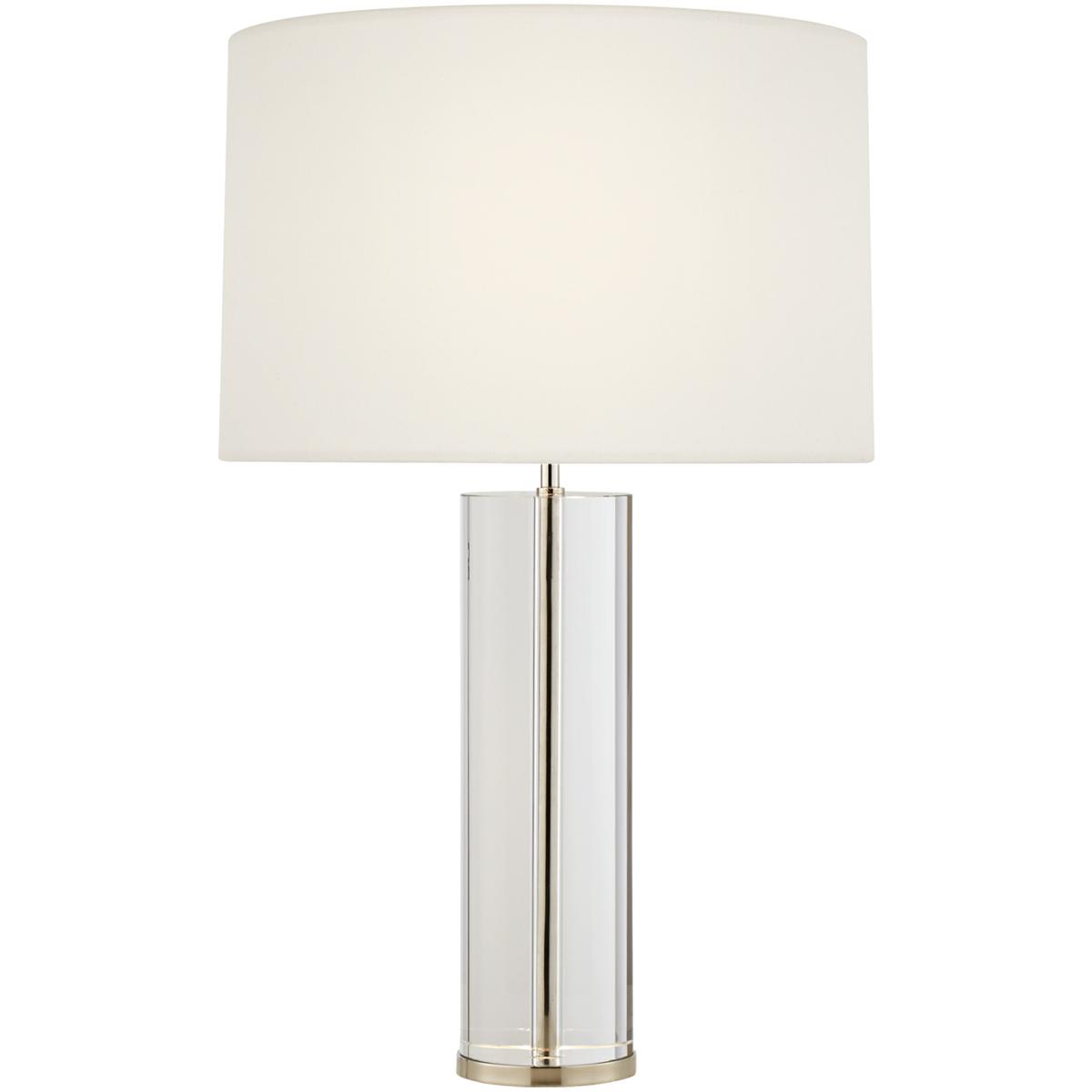 Visual Comfort Signature Collection ARN3024CG/PN-L-CL AERIN Lineham 29.5 inch 5 watt Crystal and Polished Nickel Cordless Table Lamp Portable Light