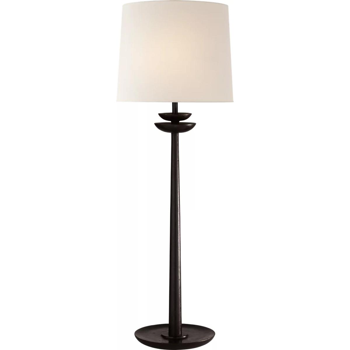 Visual Comfort Signature Collection ARN3301AI-L AERIN Beaumont 30 inch 60 watt Aged Iron Buffet Lamp Portable Light, Medium