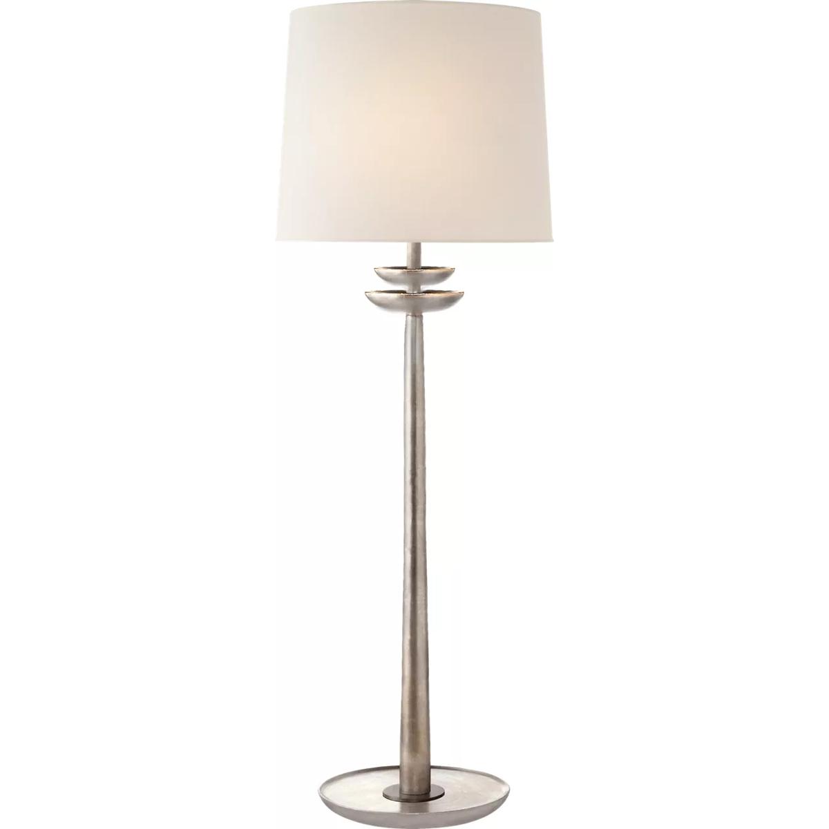 Visual Comfort Signature Collection ARN3301BSL-L AERIN Beaumont 30 inch 60 watt Burnished Silver Leaf Buffet Lamp Portable Light, Medium