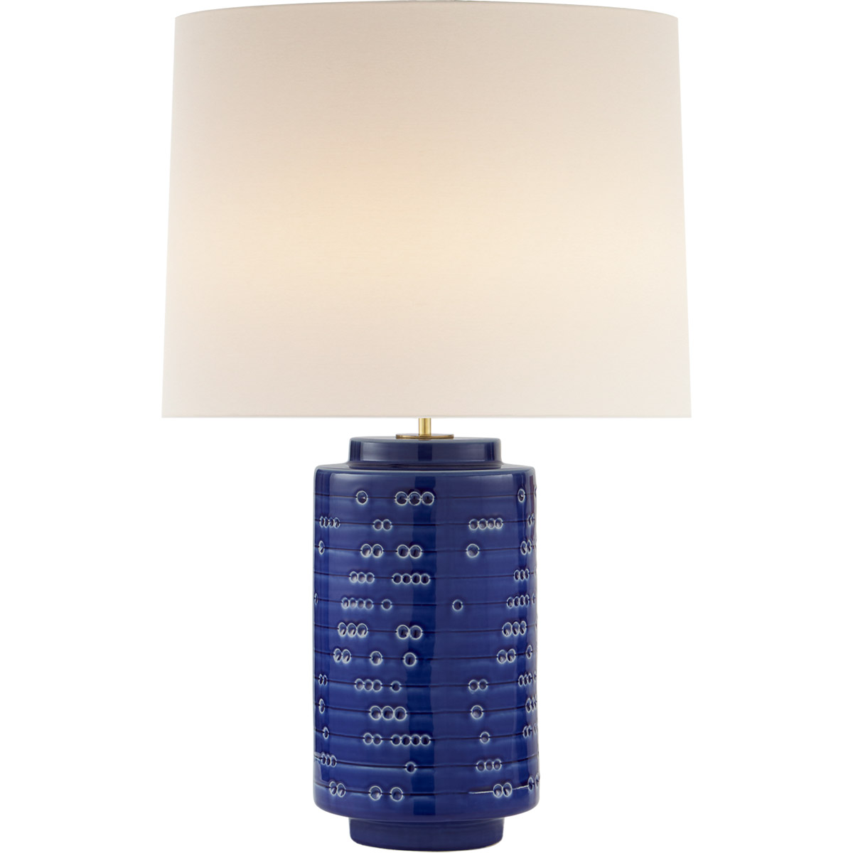 Visual Comfort Signature Collection ARN3609PBL-L AERIN Darina 31 inch 100 watt Pebbled Blue Table Lamp Portable Light, Large