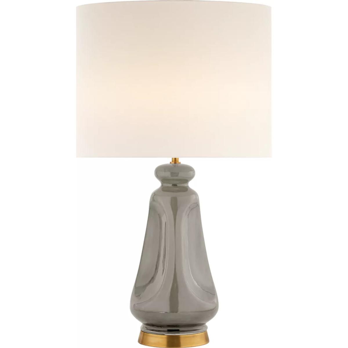 Lighting New York R-ARN3614SHG-L Visual Comfort AERIN Kapila 29 inch 60 watt Shellish Gray Table Lamp Portable Light ARN3614SHG-L - Open Box