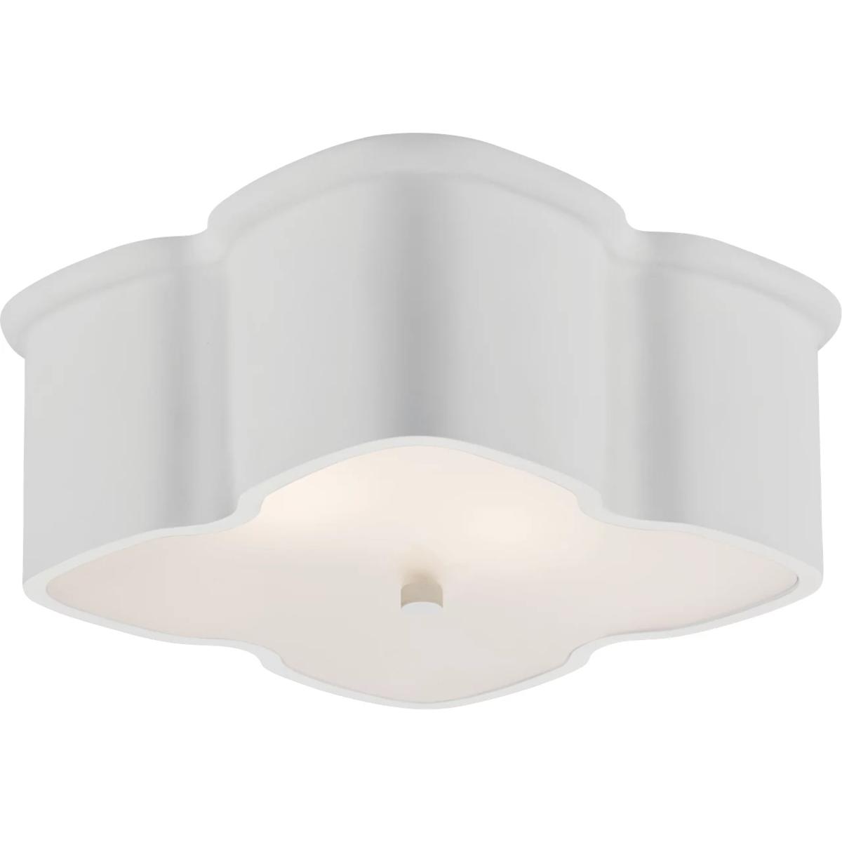 Visual Comfort Signature Collection ARN4041WHT AERIN Bolsena 2 Light 11.75 inch Plaster White Flush Mount Ceiling Light