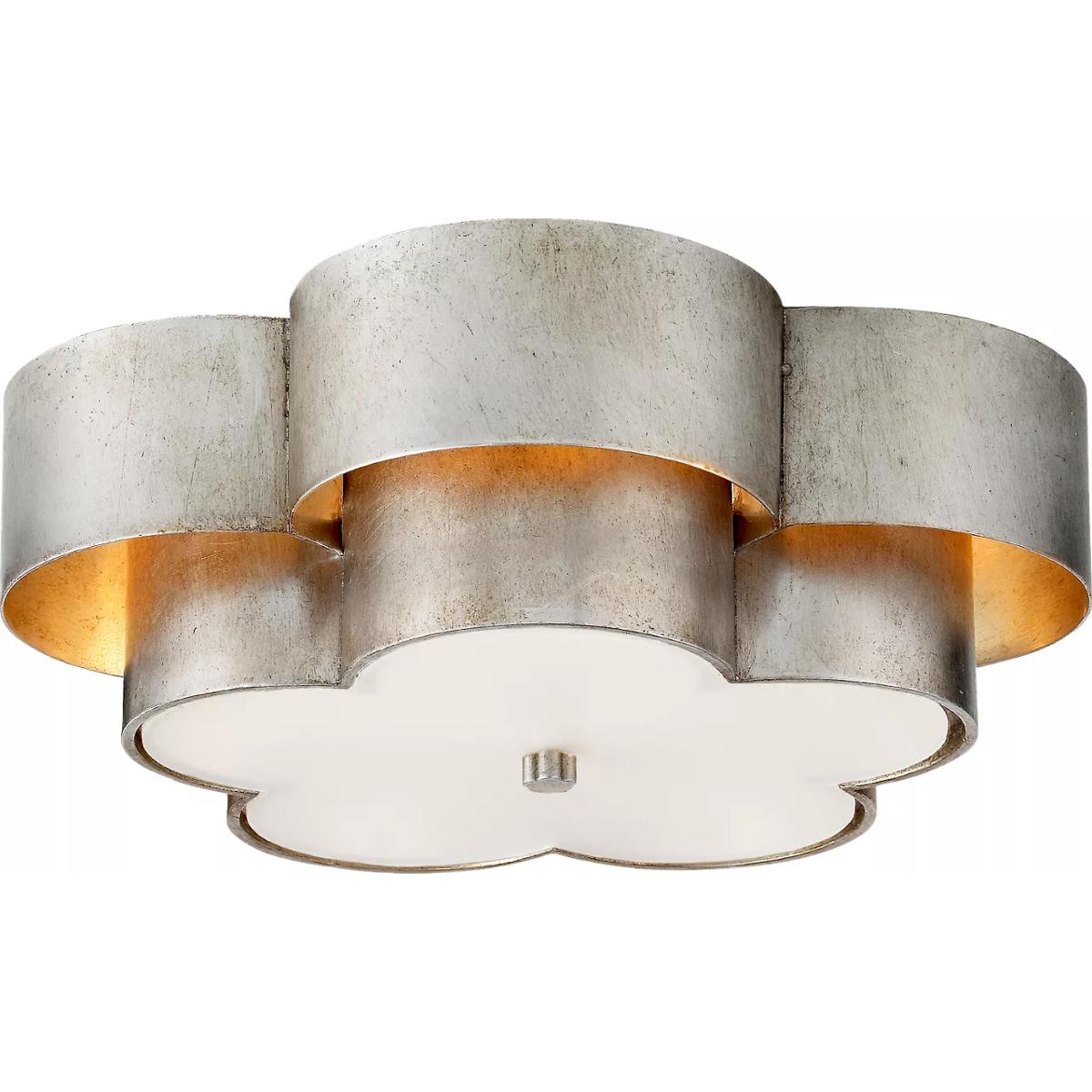 Visual Comfort Signature Collection ARN4307BSL-FG AERIN Arabelle 4 Light 19.5 inch Burnished Silver Leaf Flush Mount Ceiling Light, Large