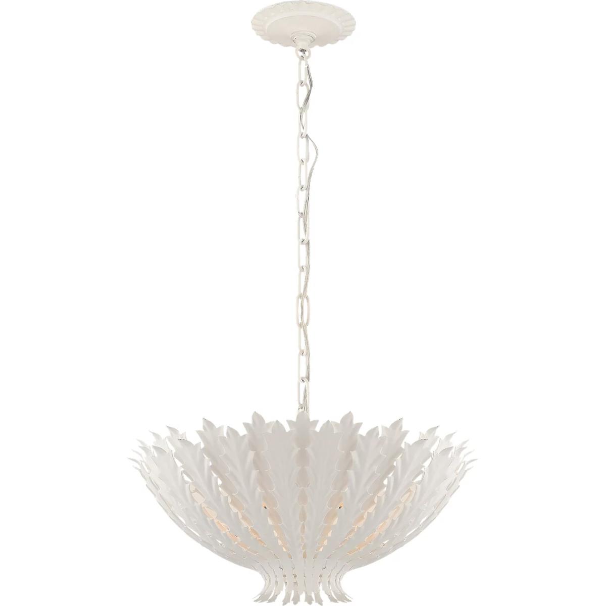 Visual Comfort Signature Collection ARN5001PW AERIN Hampton 3 Light 19.5 inch Plaster White Chandelier Ceiling Light, Small
