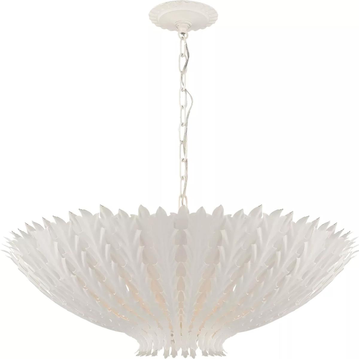 Visual Comfort Signature Collection ARN5011PW AERIN Hampton 6 Light 25.5 inch Plaster White Chandelier Ceiling Light, Medium