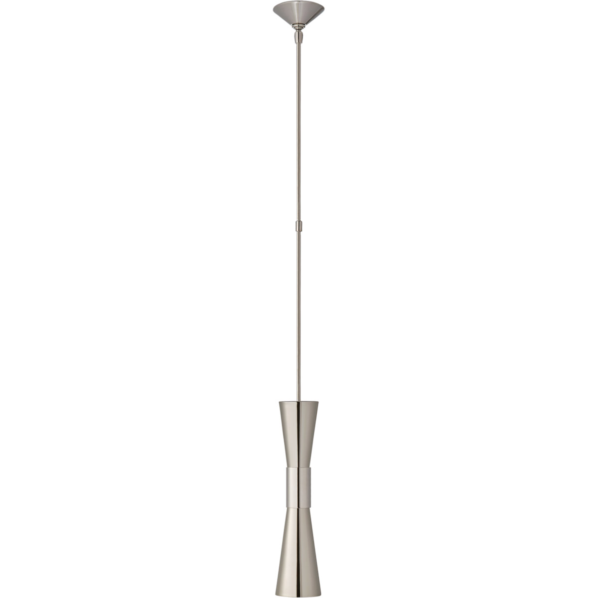 Visual Comfort Signature Collection ARN5032PN/PN AERIN Clarkson 2 Light 4.75 inch Polished Nickel Narrow Pendant Ceiling Light, Medium
