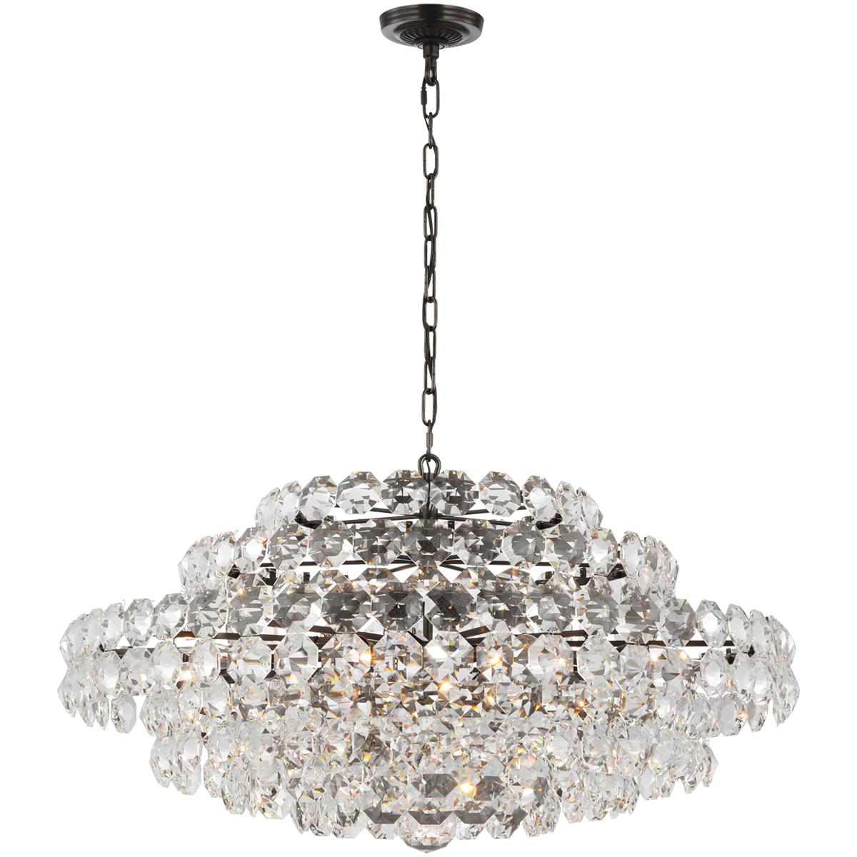 Visual Comfort Signature Collection ARN5120BZ-CG AERIN Sanger 18 Light 36.75 inch Bronze Chandelier Ceiling Light, Large