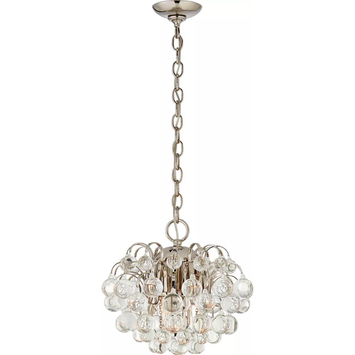 Visual Comfort Signature Collection ARN5122PN-CG AERIN Bellvale 6 Light 15.25 inch Polished Nickel Chandelier Ceiling Light, Small